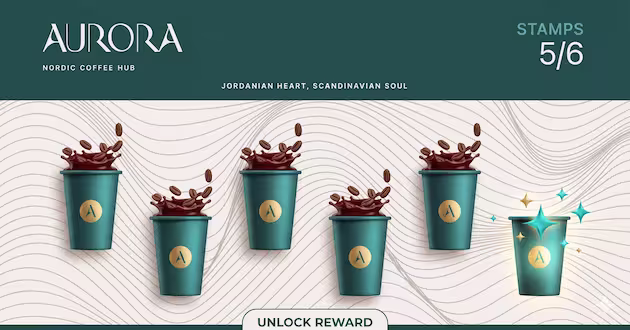 Aurora Generous Loyalty System - Stamp Card