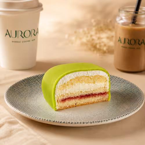 Princess Cake Piece at Aurora Coffee Hub