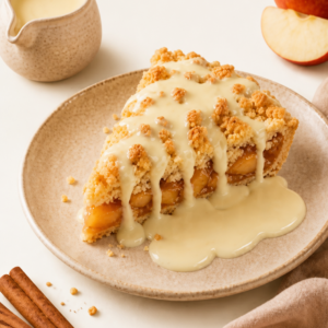 Apple Pie With Swedish Vanilla Sauce | فطيرة التفاح مع صلصة الفانيليا السويدية