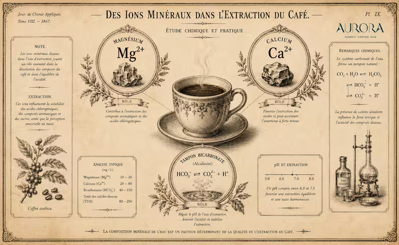Antique Coffee Chemistry Plate