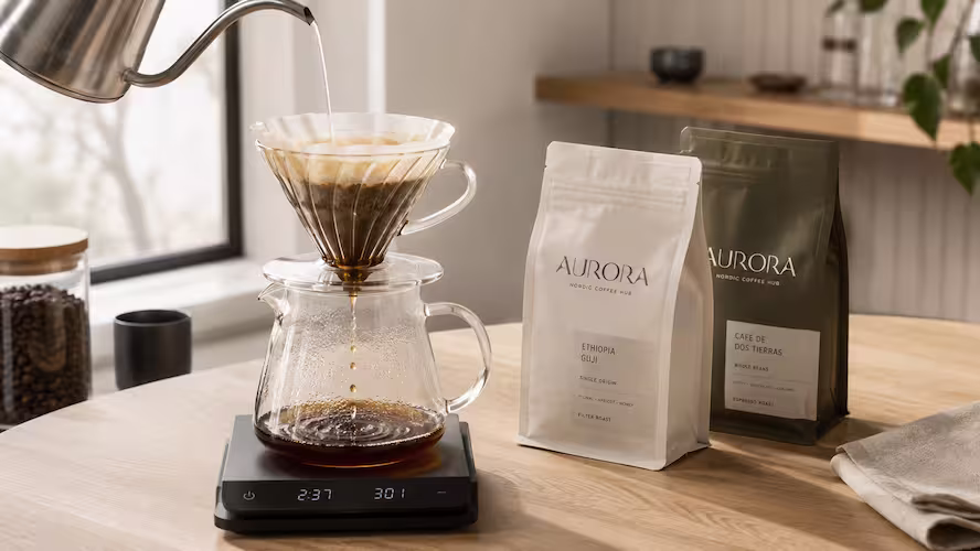 Scandinavian Pour-Over Coffee Ritual