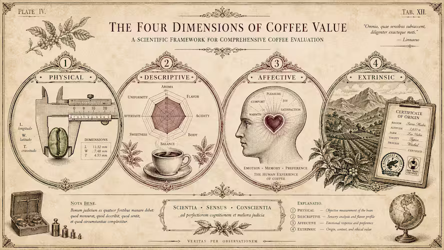 The Four Dimensions of SCA Specialty Coffee Grading